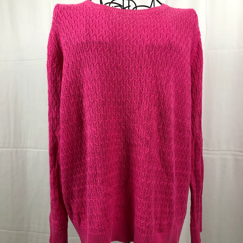 Talbots Cable Knit Fuchsia Pullover Sweater 1x P